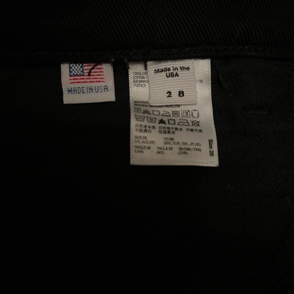 American Apparel - High Waisted Black Jean Shorts - Picture 5 of 8